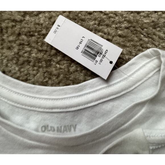 Old Navy Bundle Of 2 T-Shirts Sunshine Short Sleeve Crew Neck Sizes Large 10-12 - Picture 4 of 5